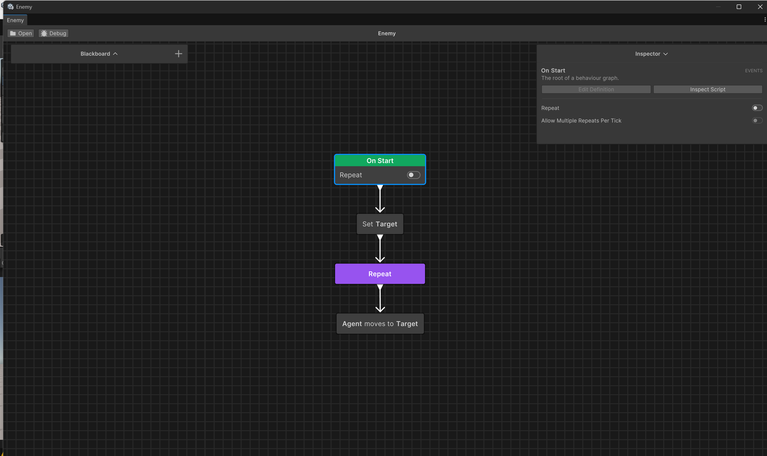Enemy Behavior Graph