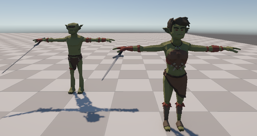 Male and Female Goblin Variation